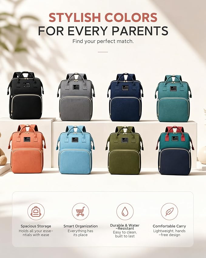 Black boy Diaper Bag Backpack: Baby toddler Bags with Changing Station for Women Men Girls Mom Dad Large Travel Backpack Pañaleras Modernas Para Bebe Niña Niño Newborn Essentials Baby New Born Gift