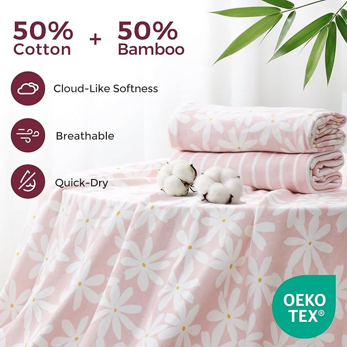 Momcozy Baby Towel with Hooded - Ultra Soft & Absorbent Large Bath Towel Set for Comfort & Gentle on Baby's Skin - Shower Gift & Bath Essential & Baby Registry Search for Newborn,Infant,Toddler,Kids