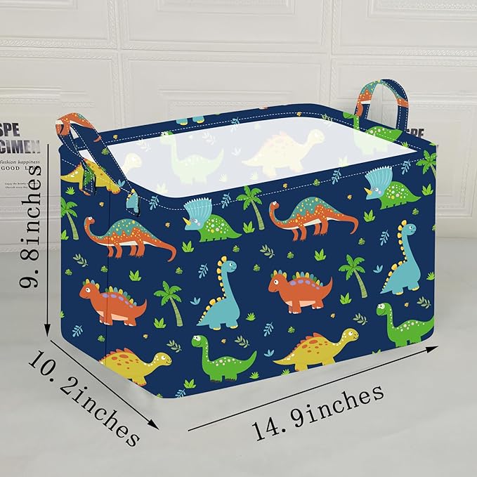 ACMUUNI Rectangle Gift Shelf Nursery Storage Basket Laundry Hamper Storage Box and Bins for Home Clothes with Handles