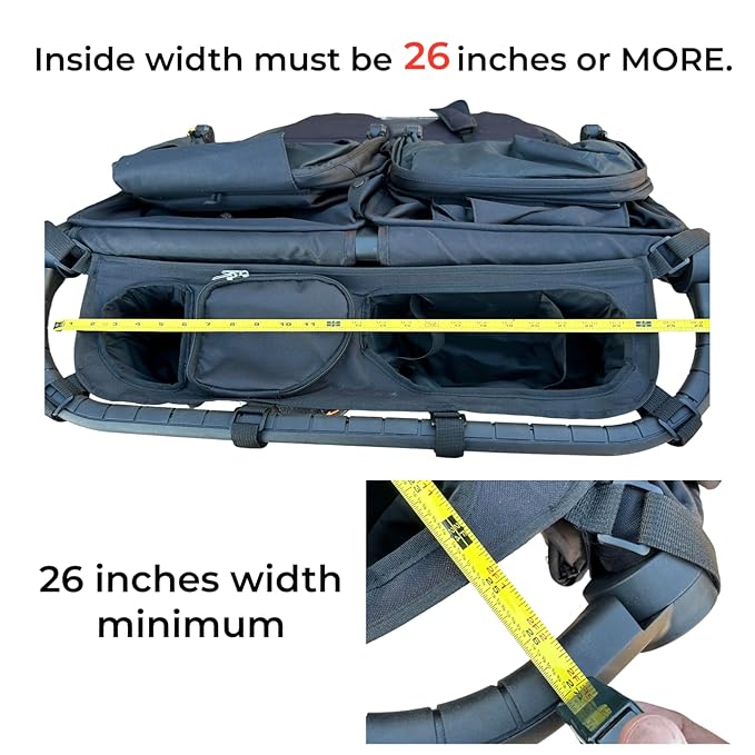 Double Stroller Organizer for Bob Duallie and Baby Jogger City Mini GT