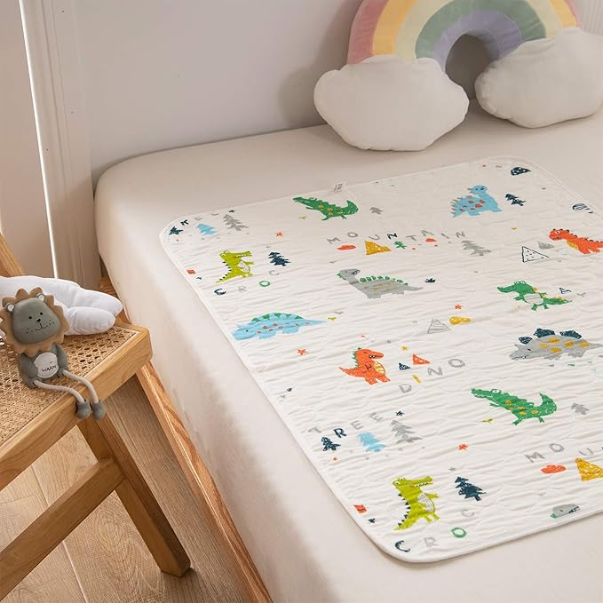 Catteyonce Baby Portable Diaper Changing Pad,Waterproof Changing Mat,Soft Comfortable,Foldable Travel Pad,Toddler Essentials Must Haves,Newborn Shower Gifts(2 Pcs-27"x35")