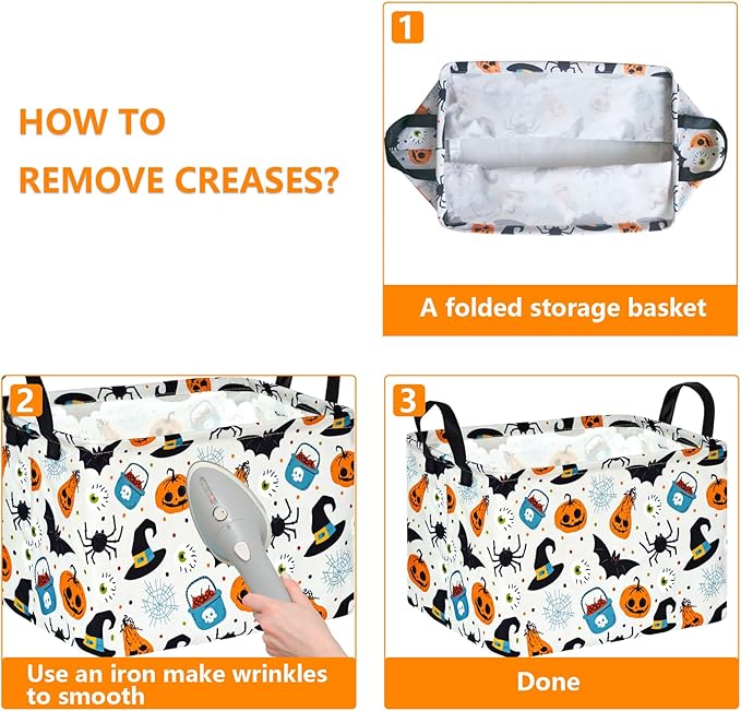 ACMUUNI Rectangle Gift Shelf Nursery Storage Basket Laundry Hamper Storage Box and Bins for Home Clothes with Handles