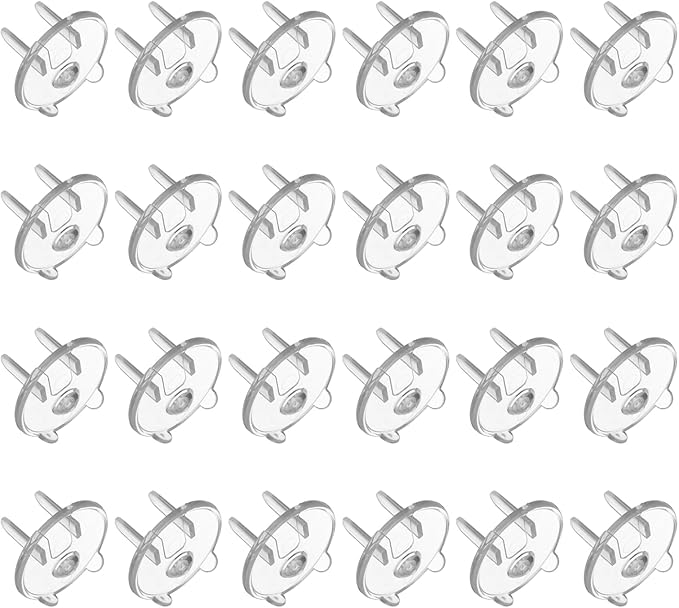 MECCANIXITY 24 Pack Outlet Covers Proofing, Plug Covers Easy Installation Electric Plug Protectors Safety Socket Cover Protector Transparent