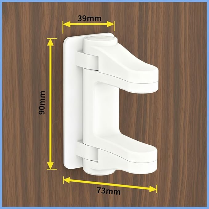 6-Pack Door Handle Baby Proof – Child Proof Door Lever Lock & Door Locks for Kids Safety, Stop Toddlers & Pets from Opening Doors – Easy One-Hand Use, No-Drill Adhesive – Fit Bath/Kitchen/Bedroom