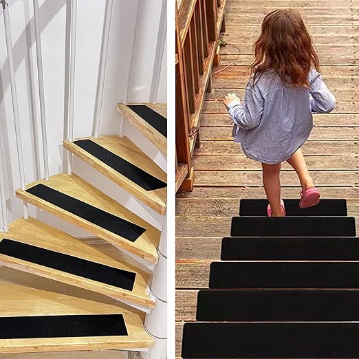 Grip Tape, 4 Inch x 35Ft Heavy Duty Anti Slip Tape for Stairs Waterproof Non Skid Tape Roll for Outdoor Indoor Stairs Non Slip Grip Tape for Skateboards Steps Stairs Ramps Traction Tread-Grey