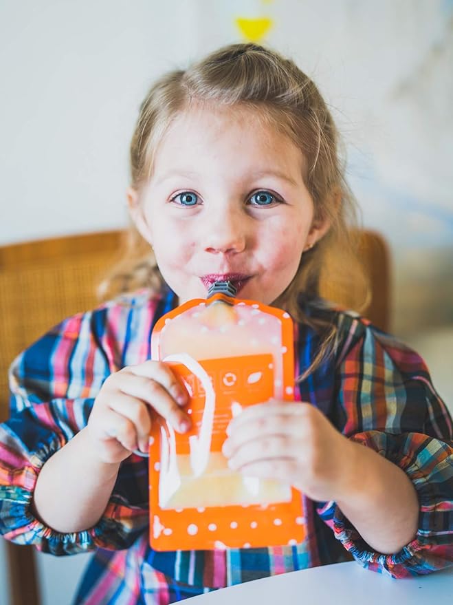 Simple Modern Reusable Baby Food Pouches for Toddlers | BPA Free Plastic, Food Safe, Freezer Safe | Refillable for Applesauce Yogurt & Puree Squeeze Pouch | | 5oz | Assorted, 10 Count (Pack of 2)