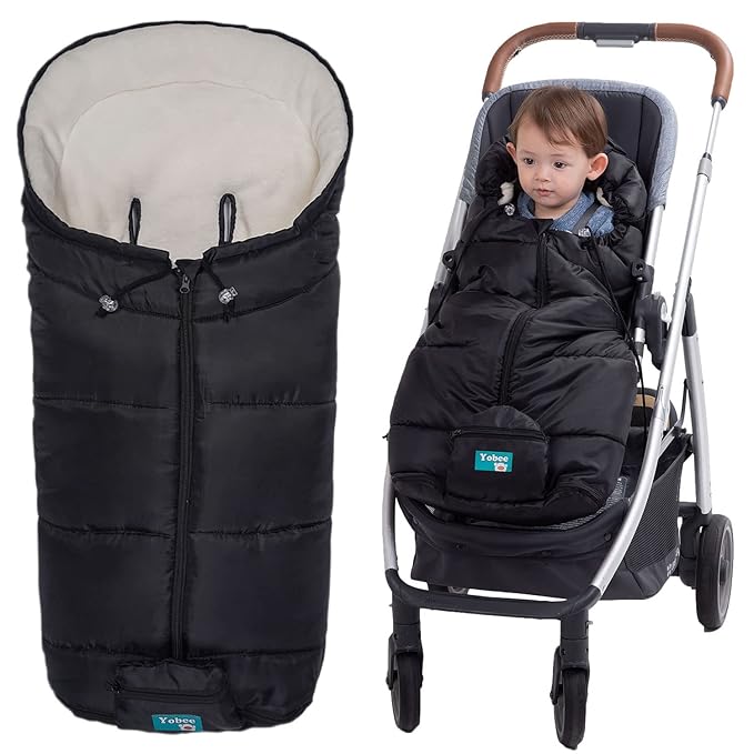 Yobee Toddler Warm Stroller Bunting Bag, Winter Waterproof Windproof Stroller Blanket, Protact Baby from Cold Weather Footmuff for Stroller