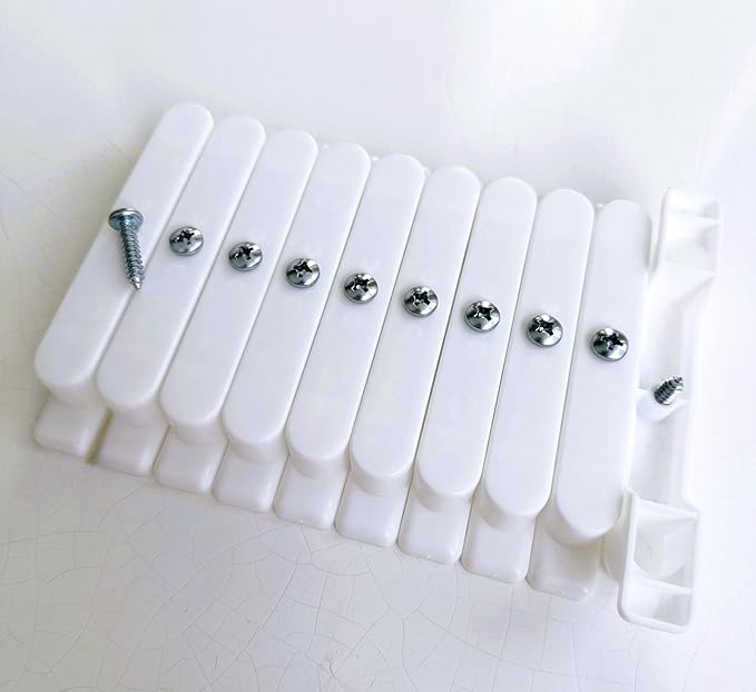 Set of 10 False Front Cabinet Clips with Screws – 4.5 Inch Drawer Front Fasteners for Kitchen Cabinets – Heavy-Duty Furniture Connectors for Mounting False Drawer Fronts – Easy to Install