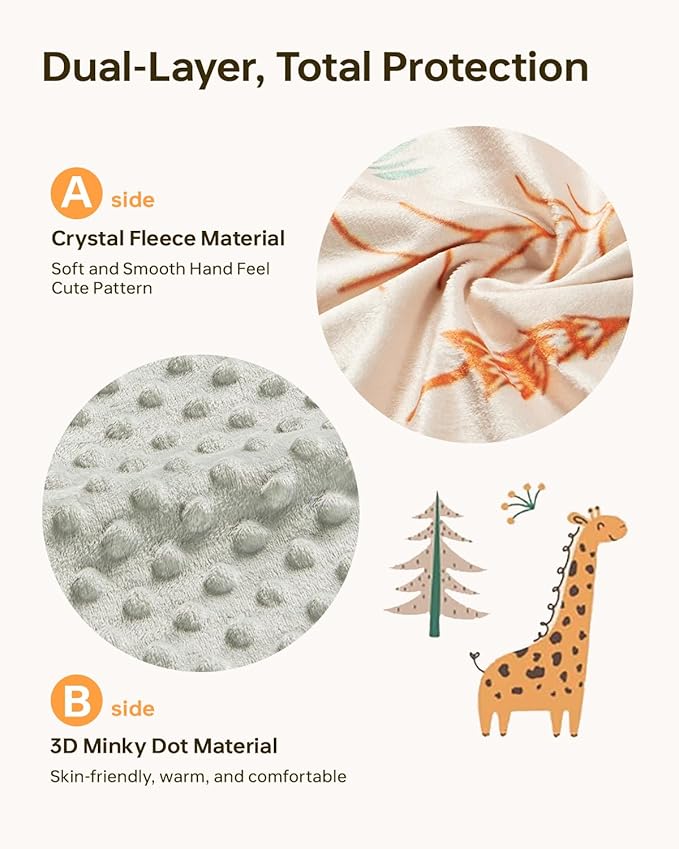 Infant Car Seat Cover Winter Minky - Baby Car Seat Canopy with Snap Peekaboo Opening, Multi-Use as Stroller Cover, Nursing Cover and Baby Blanket for Boys Girls (Beige)
