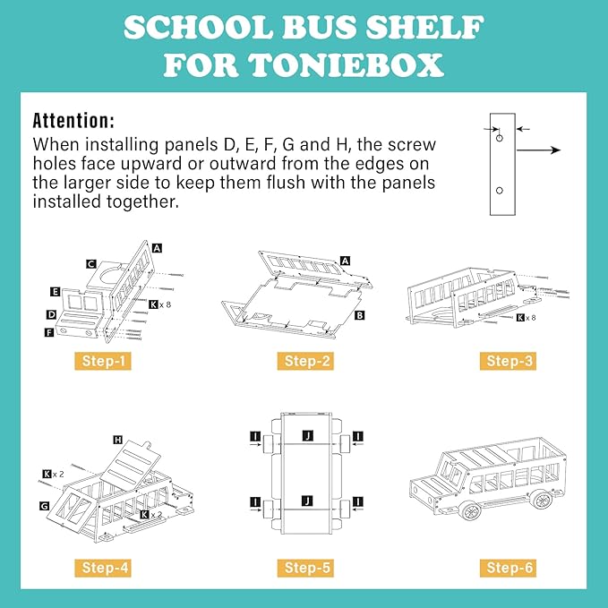 RZYLKA for Tonies Box Organizer Shelf Storage, for Tonie Shelf Magnetic, Compatible with Tonie Box 1/2 Player Tonies Figures Characters, Charger, Display Collection 20~30 Characters - Bus