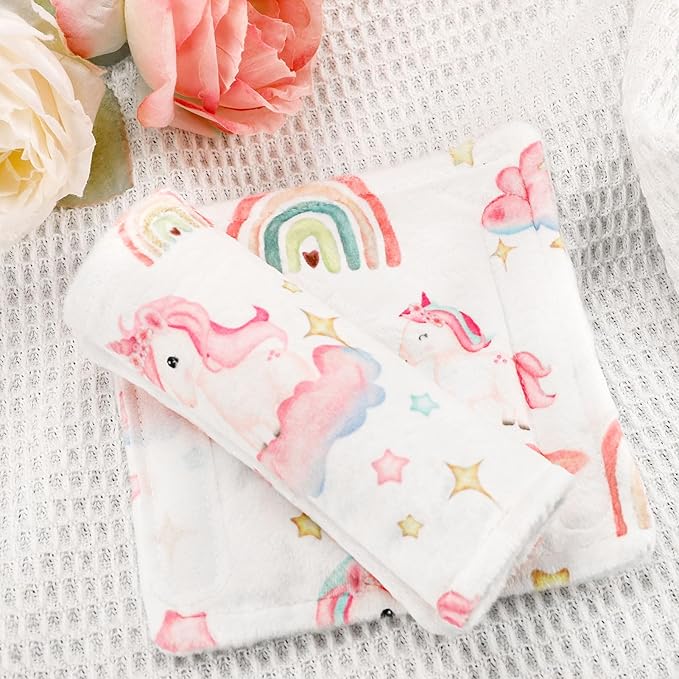 Baby Car Seat Strap Cover 2 Pack Unicorn Car Seat Straps Shoulder Pads, Seat Belt Cushions Pads for Infant Car Seats, Stroller, Pushchair