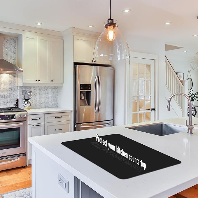 Silicone Placemats, Food-Grade Non-Slip Waterproof, Dining, Stain Resistant, Countertop Protector, Kitchen Counter Mat, Heat Resistant, Baking mat Dishwasher Safe