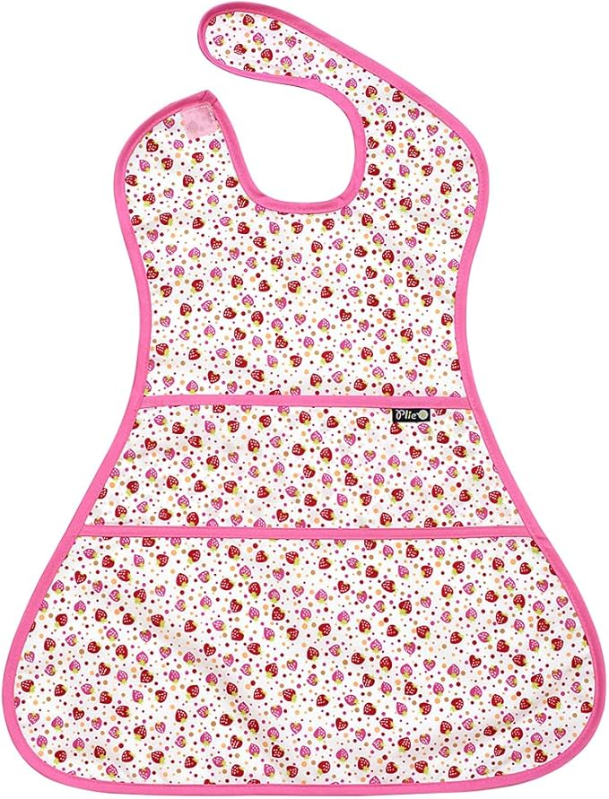 Plie Long Sleeve Waterproof Bib for Toddlers – Soft Feeding Smock for Baby Mealtime, Self-Feeding,BPA-Free, Easy Clean