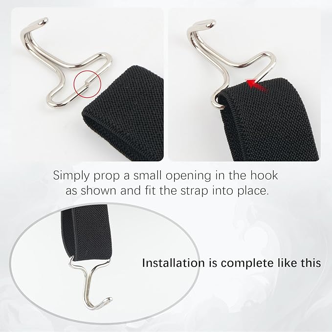 20PCS Car Seat Cover Metal Hooks,Practical Car Hooks Fasteners for Fixing Cars Headrest Cover/Seat Cushion,Durable Vehicle Accessories Cars Seats Locking Clip for Auto SUV