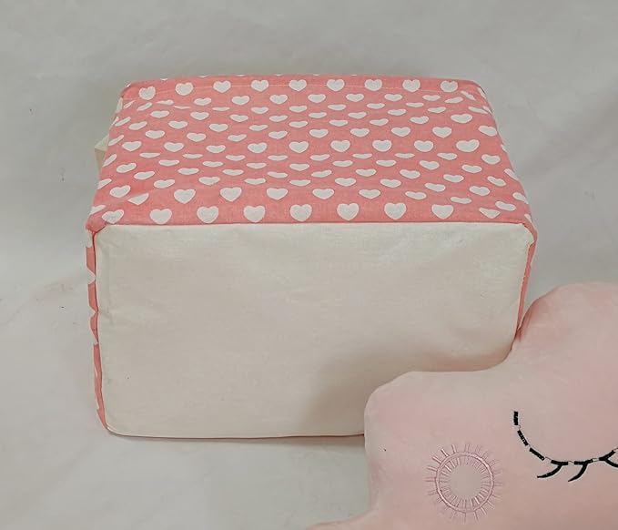 MAIZMZ Women's DayStorage Basket Pink Collapsible Girls Laundry Basket Waterproof Organizer Nursery Bin Gift Toy Box for Organizing Home/Dorm/Kitchen/Pet/Office/Closet/Shelf/Room Decor