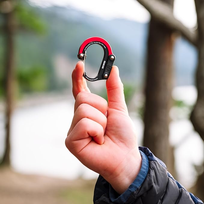 GEAR AID HEROCLIP (Mini) Carabiner Gear Clip and Hook, for Hanging Bags, Purses, Lanterns, Strollers, Tools, Helmets, Water Bottles, and More