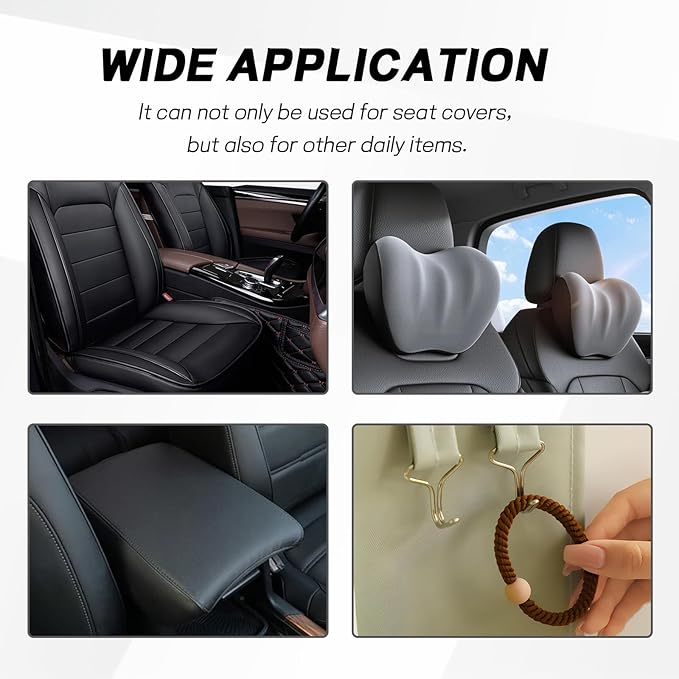 20PCS Car Seat Cover Hooks, Metal Automotive Seat Pad Fixing Hanger Locking Clip, Fixing Hook Fastener for Vehicle Seats Covers Installation Replacements, Car Accessories (0.98 Inch)