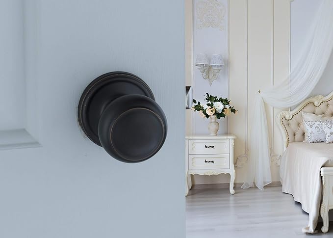 Copper Creek CK2090SS Colonial Door Knob, Dummy Function, 1 Pack, Satin Stainless