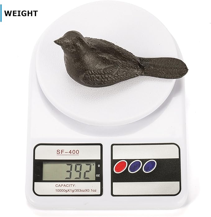 ZOOFOX 3 Pack Cast Iron Door Stopper, Decorative Door Stop, Heavy Duty Rustic Bird Door Stop Wedge for Carpet, Tile, Concrete or Wooden Floor
