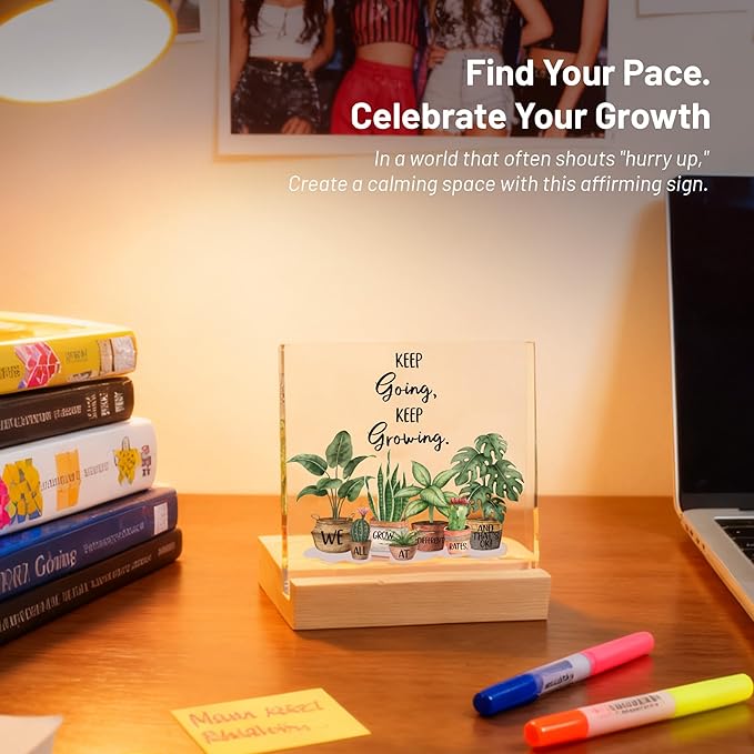 Inspirational Christmas Gifts for Women, Girl, Motivational Desk Decor for Dorm, Office, Cubicle, Classroom Teacher Desk Decor, Cheer Up Gift for Coworker Friends