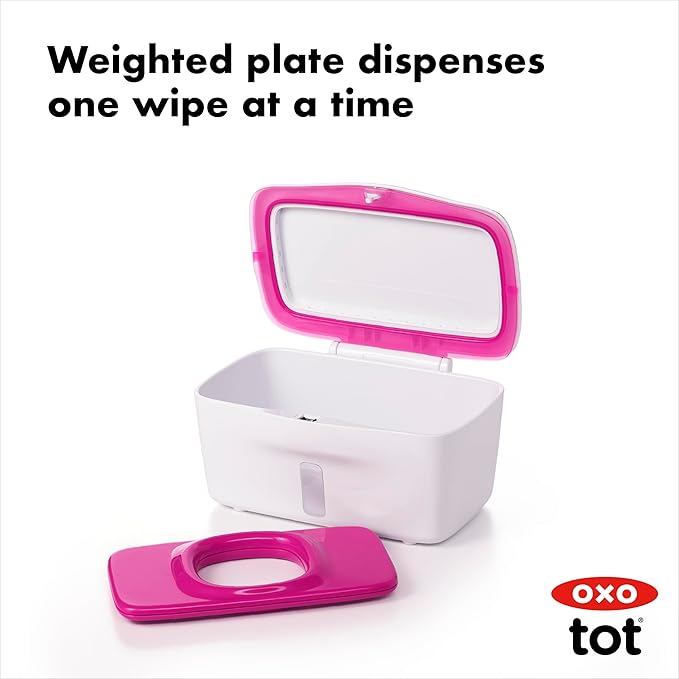OXO Tot Perfect Pull Wipes Dispenser, Pink