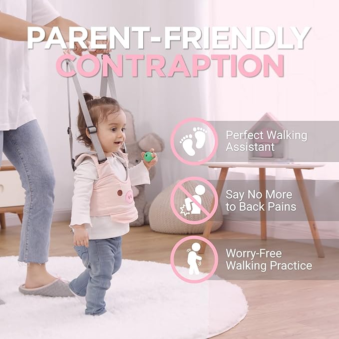 Watolt Baby Walking Harness - Handheld Kids Walker Helper - Toddler Infant Walker Harness Assistant Belt - Child Baby Walk Learning Help Support Assist Trainer Tool - for 7-24 Month Old