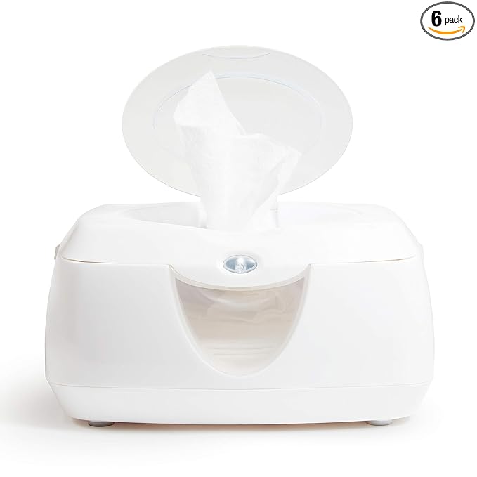 Munchkin Warm Glow Baby Wipe Warmer,White,(Pack of 6)