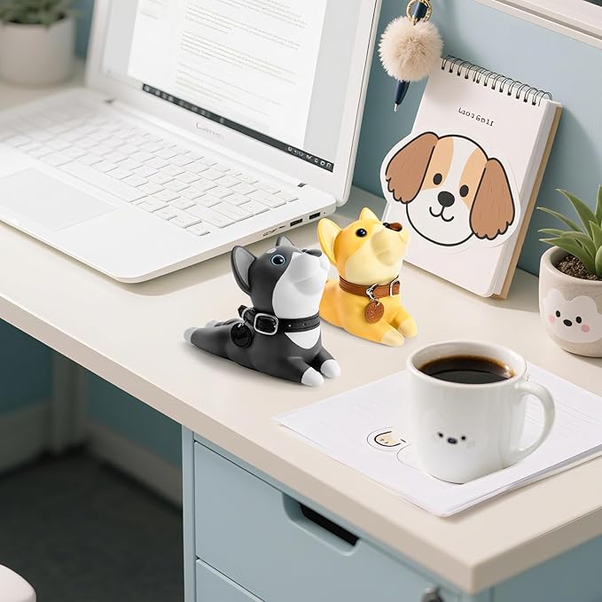 DomeStar Cute Dog Door Stopper, Shiba Inu Door Stop Decorative Animal Doorstop Wedge for Home and Office, Brown