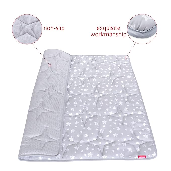 Baby Play Mat 50" X 50" Playpen Mat Fit for Hiaksedt and Orian Baby Playpen, One-Piece Crawling Mat Non Slip Padded Kids Playmat for Floor 50x50 Inches