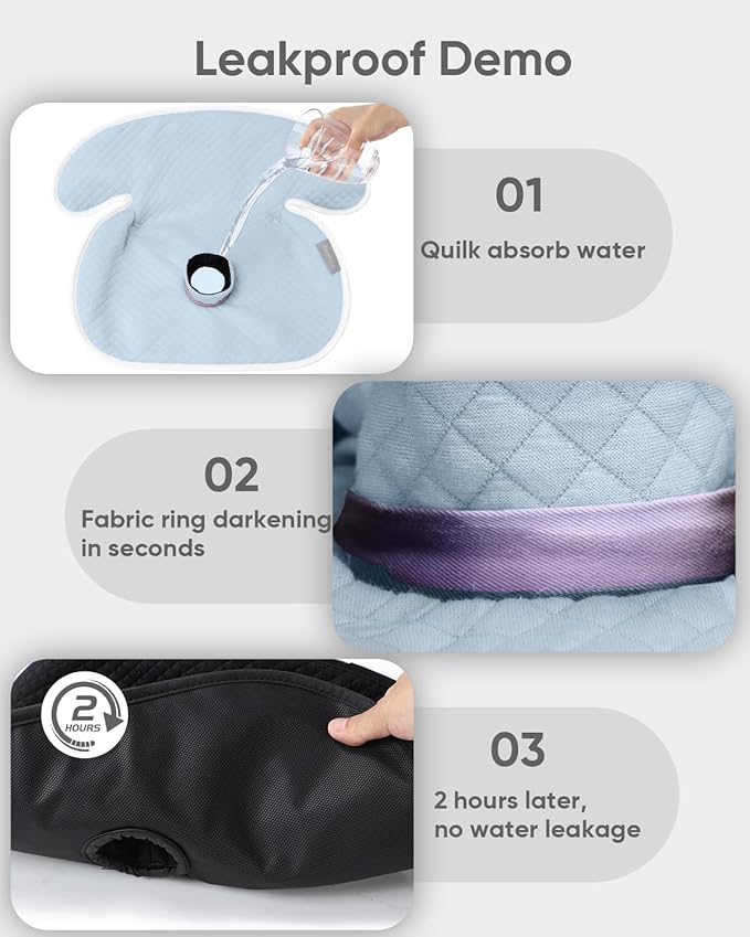 TinlyFinly 2 Pack Baby Potty Training Car Seat Protector, Waterproof Car Seat Liner for Potty Training Toilet, Baby Infant Toddler Piddle Pad Fits for Carseat, Stroller, Highchair - 2 Pack, Light Blue