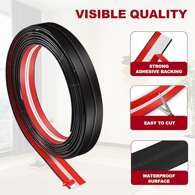 0.8 Inch x 40 Feet Wall Corner Protector Peel and Stick Corner Trim Molding Strip Self Adhesive wall Edge Protectors Guards for Edge Ceiling, Black