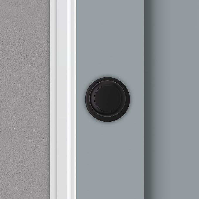 Kwikset Cove Interior Passage Door Knob, Handle For Closet and Hallway Doors, Non-Locking Doorknob, Matte Black