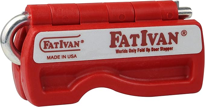The Original Fat Ivan Fold Up Doorstop Wedge with Magnet - for Moving Office Home or School - Great for Police, Admin, Firefighters and Any time You Need a Door to Stay Open