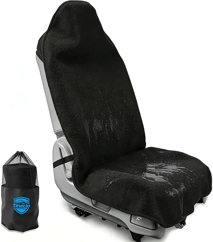 Washable Non-Slip Seat Protectors, Waterproof Car SUV Truck Towel Seat Cover, Universal Car Protective Front Seats Covers for Gym Workout, Running, Swimming, Beach and Hiking
