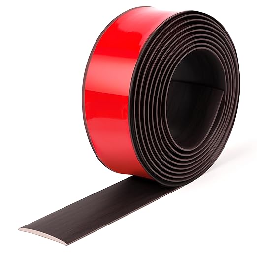 Bnell Floor Transition Strip Floor Cover Strips Self Adhesive Flooring Transitions Laminate Floor Strip Vinyl Floor Flat Divider Strip for for Joining Floor Gaps (10FT,2in, red Oak)