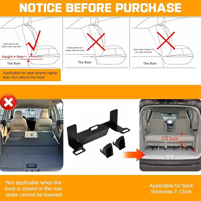 ISOFIX Universal Car Seat Mount Bracket, Child Safety Latch Anchor Kit, Steel Interface Bracket, Belt Connector for SUVs, MPVs, and Off-Road Vehicles, 12.6*5.43*3.7"