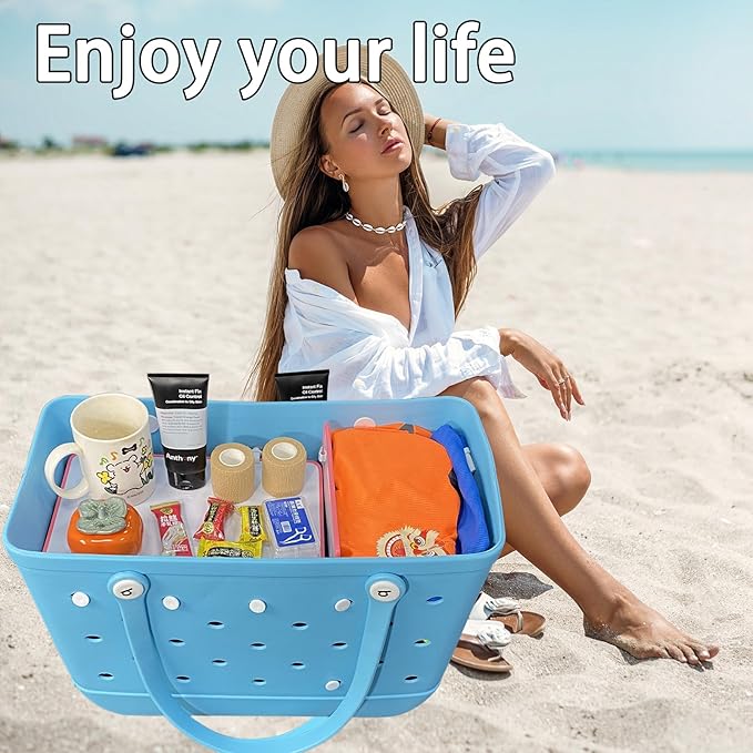 2pcs Bogg Bag Divider Tray - X Large Compatible - Bench Bag Organizer Insert - Accessories (Blue+White)