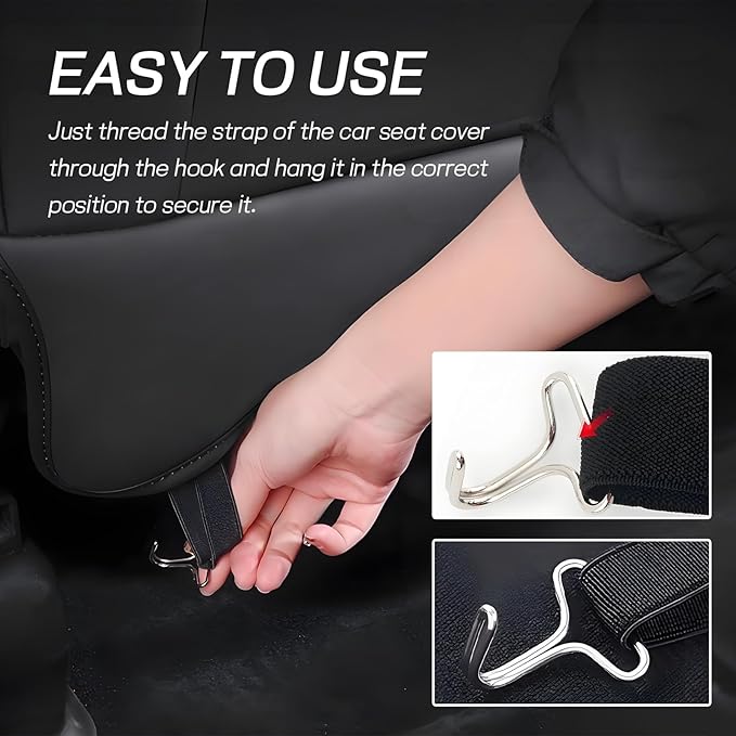 20PCS Car Seat Cover Hooks, Metal Automotive Seat Pad Fixing Hanger Locking Clip, Fixing Hook Fastener for Vehicle Seats Covers Installation Replacements, Car Accessories (0.79 Inch)