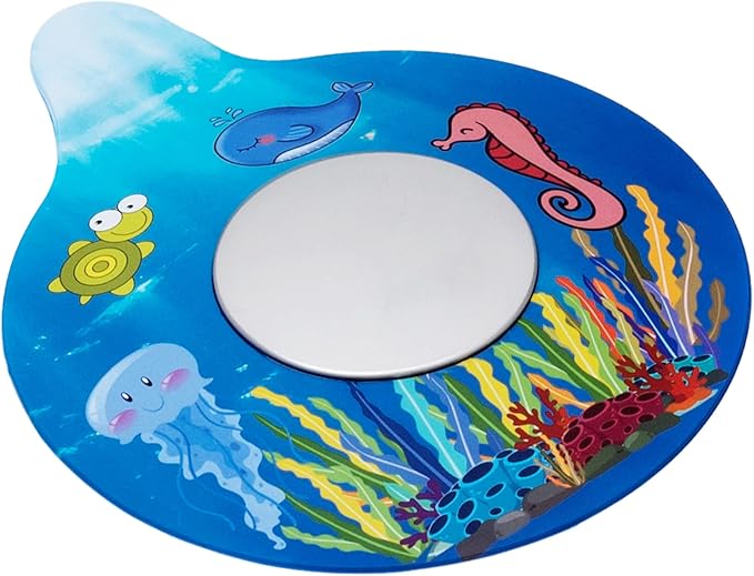 WSZCML Bathtub Drain Stopper, Silicone Tub Stopper Plug, Universal Bath Drain Cover, Beautiful Coral Reef Illustration, Kids Tots Babies Gift (Blue Whale)