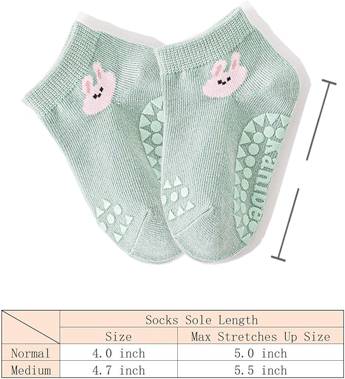 TFTSR Baby Knee Pads for Crawling (3 Pairs) and Baby Socks for Walking (3 Pairs), Walking Protector for Toddler Kid Girls Boy