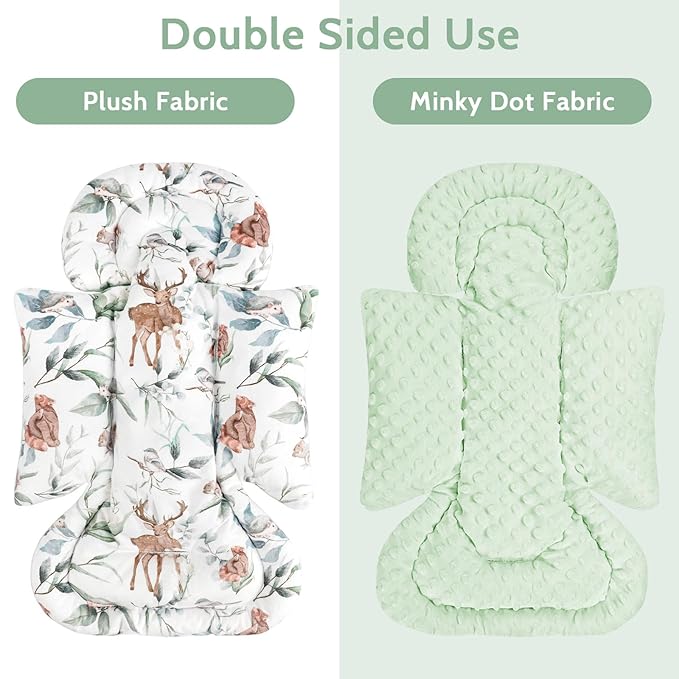 TANOFAR Car Seat Head Support Baby - Infant Car Seat Insert for Newborn Girls Boys - Soft Carseat Head Support for Infant - Newborn Carseat Insert for Car Seats, Strollers, Swings, Bouncer (Animal)