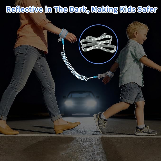 Toddler Harness Backpack Leash with Wrist Link | Cute Dinosaur Anti-Lost Walking Strap for Kids | Foldable & Adjustable Child Safety Belt for Boys & Girls