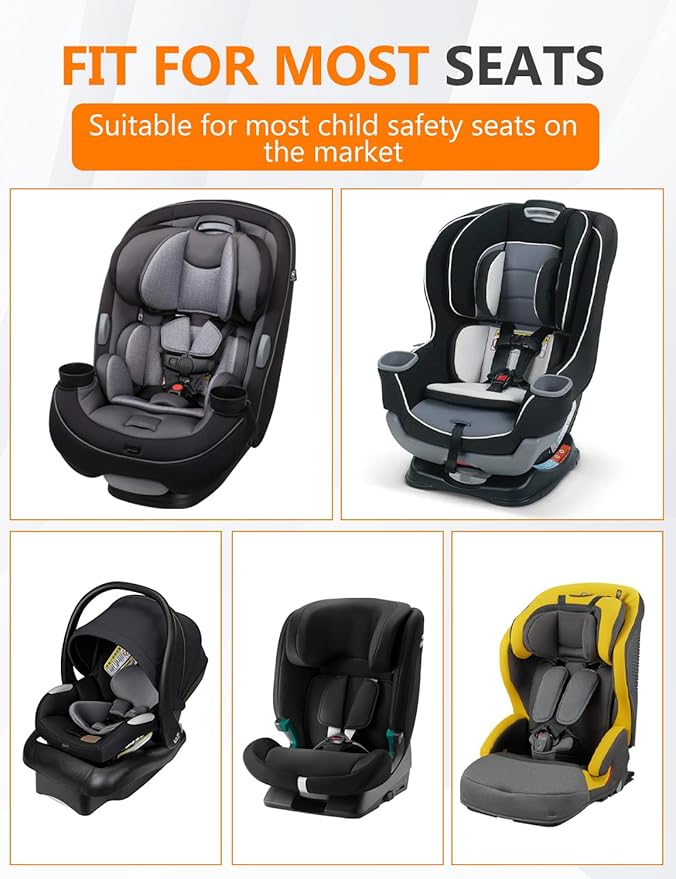 Child Seat Anchor ISOFIX Bracket Universal Car Child Seat Latch Restraint Anchor Mounting Kit Steel Latch Interface Mount for ISOFIX Belt Connector Fit Most Off-Road Vehicles