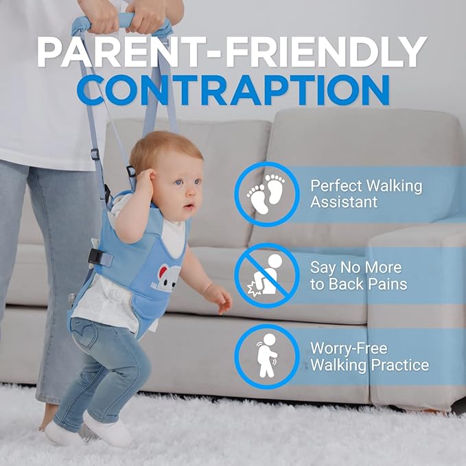 Watolt Baby Walking Harness - Handheld Kids Walker Helper - Toddler Infant Walker Harness Assistant Belt - Child Baby Walk Learning Help Support Assist Trainer Tool - for 7-24 Month Old