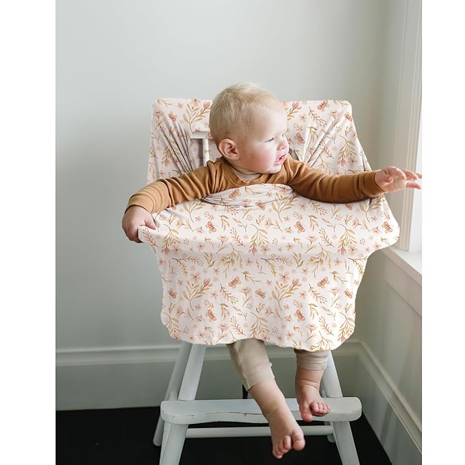 Konssy Baby Car Seat Covers- Multi-use Carseat Canopy for Babies, Stretchy Infant Carseat Cover Boy, Shower Gifts for Unisex Boys and Girls