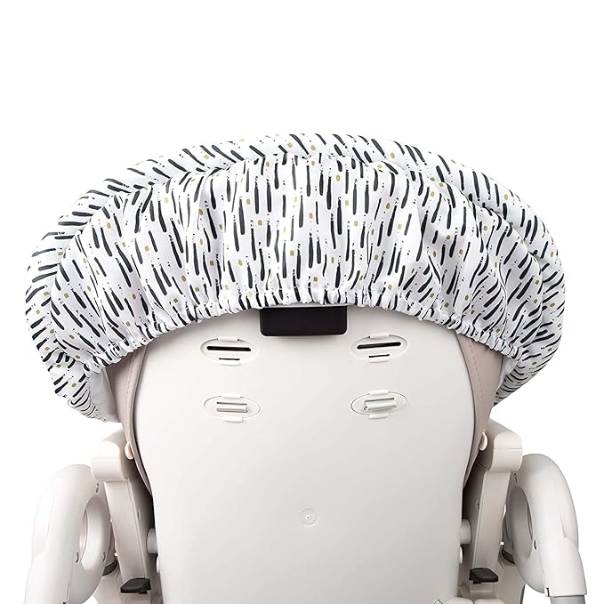 Nuby Baby High Chair Cover - Protects from Spills and Crumbs - Water Resistant for Easy Cleanup - Brush Strokes Print