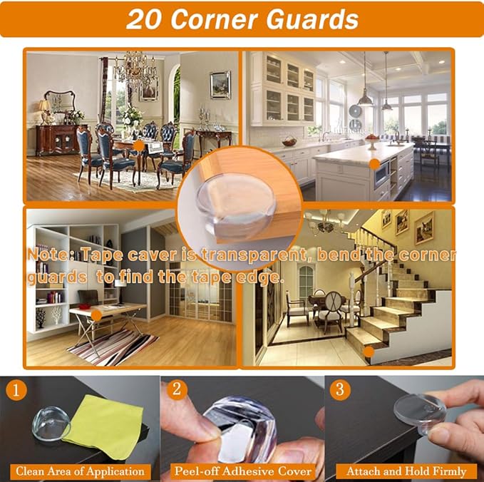 Baitiny Baby Proof Kit, 83 Packs Baby Proofing Kit Essentials Child Proofing Appliance with Cabinet Locks, Corner Guards and Outlet Covers Baby Safety Products - All-in-one Super Value Child Proof Kit