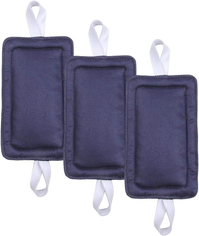 Door Silencer Door Jammer Door Closer Cushion Nursery Door Silencer Door Latch Cover 3 Pack for Noise Reducing Quiet Doors Baby Toddler Safety 3.25 x 5.5 Inch (New Navy Blue)
