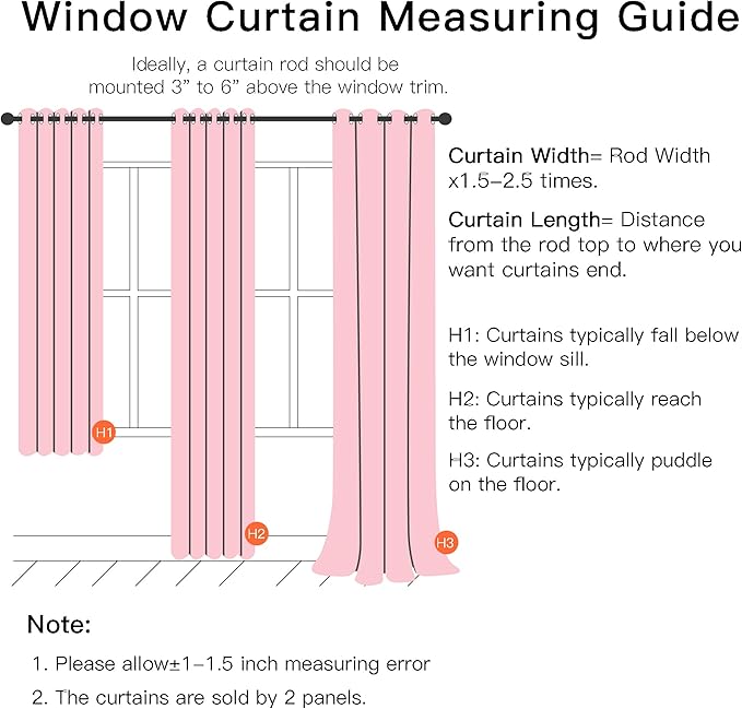 XiDi Pink Curtains with Sheer Overlay for Girls Bedroom 2 Panels Blackout Double Layer Curtains 45 Inches Length for Kids Princess Nursery Room Star Cut Out Grommet Small Window Drapes W42 X L45