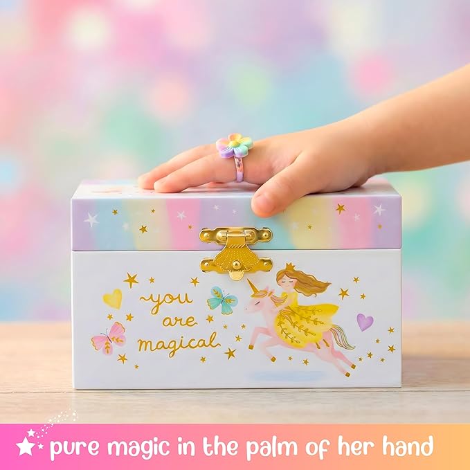 Giggle & Honey® Musical Princess Jewelry Box for Girls | Music Boxes for Little Girls | Toddler Jewelry Box for 4 Year Old Kids | Toys for Toddlers | Birthday Gifts for Kids 5, 6, 7, 8, 9 Years